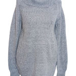 By Design Gray Cowl Neck Sweater NWT Size Large Gray Knit Sweater Photo 0