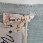 Hem & Thread  V-neck Sage Tie-Dye Top Roll 3/4 Sleeves Photo 1