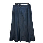 Rebecca Taylor  FAUX LEATHER MIDI SKIRT Photo 3