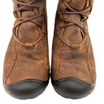 Keen  Women's Brown Leather Bailey High Fur Lace Up Boots Size 10 Photo 3
