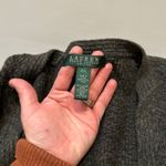 Ralph Lauren Lauren  Petite Grey Knit Cardigan Sweater Buttons Tie Waist Photo 7