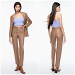 Wilfred ARITZIA The Melina High Waisted Vegan Leather Pants Taupe Size 0 Photo 1