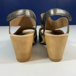 Dansko  Teagan Metallic Gunmetal Leather Heeled Sandals Size 41 or 10.5-11 Photo 8