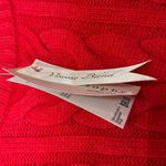 Philosophy Cable Knit Crew Neck Sweater in Red Apple, NWT Photo 2