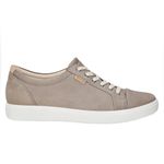 Ecco  Women's Soft VII Leather Lace Up Comfort Sneakers Gray Size 9 Photo 1