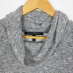 White House | Black Market Silver Metallic Cowl Neck Cropped Sweater Size XS Photo 2