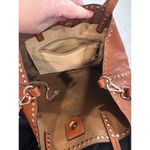 Stitch Fix Vegan Leather Bucket Bag Brown Photo 7