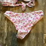 SheIn  Pink Floral Bikini Size Medium Photo 5