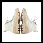 Gianni Bini Women’s High Top Sneakers Boots Sz 7M | Chunky Lug Sole Cream Beige Photo 6