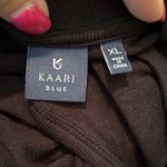 Kaari Blue  Black‎ long sleeve cold shoulder Blouse/ tunic size XL Photo 3