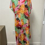 cha cha vente  Colorful Floral Swim Coverup Photo 5