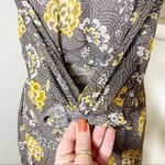 Burton of London Gray Floral Shirtdress with Tie Belt Size Small Photo 5