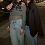 Edikted grey cropped off the shoulder sweater Photo 2