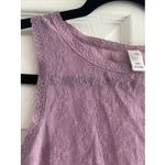 Gap Women's Medium Y2K Purple Lace Sheer Top Etherial Feminine Whimsy Fairy Fest Photo 2