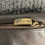 Fossil  Brown Pebbled Leather Tri-Fold Bill Length Fold-Over Snap Close Wallet Photo 3