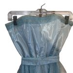 Vintage 50s Fit Flare Ice Blue tea length gown dress princess cinderella costume Photo 5