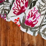 Old Navy Womens Size Small White Tropical Floral Smocked Mini Dress • Sleeveless Photo 9