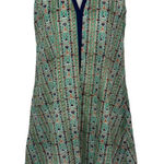 Gulmohar Women’s Dress Medium Green Sleeveless Boho Vintage Summer Photo 0