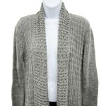 Forever 21 Open Front Longline Shawl Collar Textured Chunky Knit Cardigan Sweater Top Photo 2