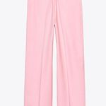 ZARA NWOT WOMEN PLEATED PANTS TROUSERS LIGHT PINK 8338/420 Wide Leg Large Photo 4