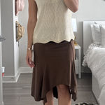 Amazon Brown Midi Skirt Photo 0