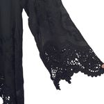 Yoana Baraschi  Womens Saint-Armour Chiffon Lace Embroidered Blouse Black‎ Small Photo 3