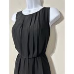 Vince Camuto Black Sleeveless Pleated Waist Sheath Dress Women Size 8 Photo 1