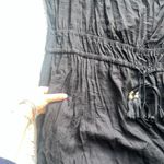 City Chic Erica Jumpsuit Wide Leg Tassel Ties Puff Sleeve Black XL / 22 Photo 5