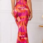 SheIn Pink print maxi dress Photo 1