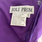 Elegant Strapless Purple Dress Size 10 Photo 4