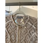 Bagatelle  Collection Nude Lace Zip Jacket Women’s Small Elegant Sheer Chic Photo 2