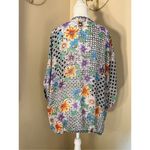 Happening in the present Semi Sheer Floral Half Sleeve Kimono Cardigan Size M Photo 1