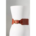 Anthropologie Tabitha Tall Belt Brown Leather NEW Bohemian Photo 2