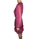 Yumi Kim  Gwen Mini Dress size M Star Printed Starry Sky Plum NWT  Long Sleeve Photo 3