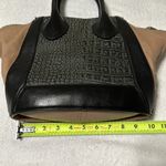 Pour La Victoire Black Beige Maison Croc Embossed Leather Medium Tote Handbag Photo 6
