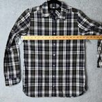 J.Crew Shirt Womens 4 Multicolor Long Sleeve Button Up Plaid Slim Fit Shirt Black Photo 2