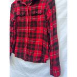 CHAPS  Red And Black Plaid Button Up Shirt Woman’s Large Photo 1