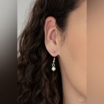 Paparazzi Let The Record Glow Green Necklace (66) Photo 2