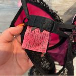 Victoria's Secret  black and pink lace baby doll size 36b Photo 2