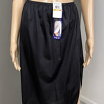 Vanity Fair Vintage New NOS Medium  Half Slip Petti Slip VF 360 Black Slit 11760 Photo 0