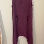 Organic Cotton & Bamboo Hoodie Romper Purple Size XL Photo 0