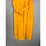 Marine layer Women's Valencia Midi Wrap Dress Golden Yellow Size XS Photo 8