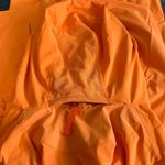 Lululemon Athletica Orange Raincoat with Hood and Water-Resistant Fabric Photo 10