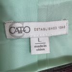 Cato Linen Double Breasted Crop Blazer Mint Green Large Photo 9