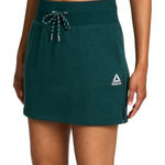 Reebok | NWT Y2K Women's Slim Fit Green Athleisure Fleece Sweat Skirt, Size S Photo 0