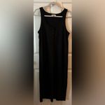 Z Supply Meridian Black Button Casual Midi Dress Size Med Photo 8