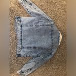 Pull & Bear  denim jacket with fur inside Photo 3