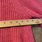ZARA  Knit Sweater Womens Medium Hot Pink Acrylic Shirt Modest Relaxed Comfort Photo 5