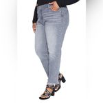 Juicy Couture  Plus-Size Venice Straight Leg Jeans Size 18W Grey Marble‎ Wash NWT Photo 1