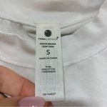 Yogalicious  Mock Neck Airlite Melissa Crop Tank in White - Size S Photo 2